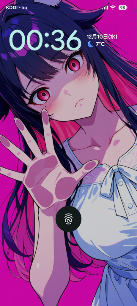 Googleピクセルのスマホロック画面【ヤンデレ】